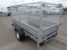 Brenderup 2260 S 1,3t 2,58x1,28m klappbare Vorderwand + PROFI-Gitter 80 cm