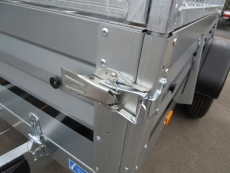 Brenderup 2260 S 1,3t 2,58x1,28m klappbare Vorderwand + PROFI-Gitter 80 cm