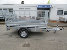 Brenderup 2260 S 1,3t 2,58x1,28m klappbare Vorderwand + PROFI-Gitter 80 cm