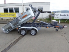 VEZEKO KONOS Tandem Abrollmulden-Hakenanhänger ELEKTRO + Funk FB 3,5 t