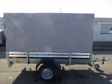 Brenderup 2260 Stahl 2,58x1,28m 750 kg + Hochplane 150 cm