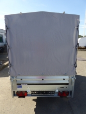 Brenderup 2260 Stahl 2,58x1,28m 750 kg + Hochplane 150 cm