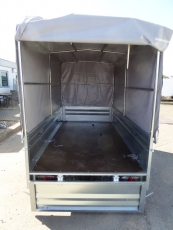 Brenderup 2260 Stahl 2,58x1,28m 750 kg + Hochplane 150 cm