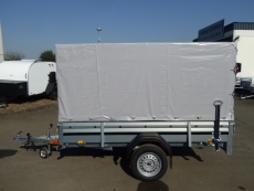 Brenderup 2260 Stahl 2,58x1,28m 750 kg + Hochplane 150 cm