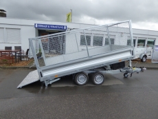 VEZEKO Juki 35.4 3 Seitenkipp+ankippb. Transporter 4x2,1m+ Gitter 3,5t