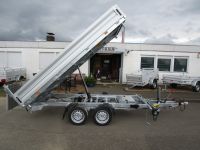 VEZEKO JuKi 30.3 Dreiseitenkipper Maschinentransporter Elektro 350x185x35cm 3 t