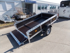 XL Plywood Anhänger KIPPBAR 260 x150 x 40 cm Reling  zum SONDERPREIS!