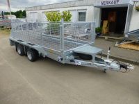 Ifor Williams GX 126 RAMPE + Gitteraufsatz + Zurrösen 366x184cm 3,5t