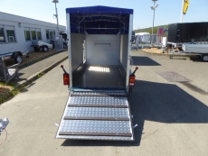 Vieh ALU VT Mini 13.25 Rampe-Türe-Kombi Stützen+ Seitentür 248x126x160cm