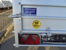 Koch U2 ALU + 15 cm erhöhte Bordwand 205x105x59cm 750 kg