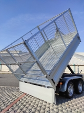 Pritsche mit Alu-Bordwänden für Hakengerät Konos Tandem 247x178x35cm