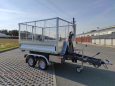 Pritsche mit Alu-Bordwänden für Hakengerät Konos Tandem 247x178x35cm