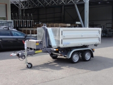 Pritsche mit Alu-Bordwänden für Hakengerät Konos Tandem 247x178x35cm