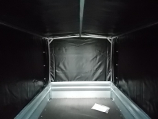 BRENDERUP 1205 S UB kippbar + Hochplane schwarz + Gestell 203x116x115 cm