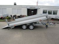 JuKi 35.4 3-Seitenkipper+ Maschinentransporter Elektro Stahlbelag 4x2,1m 3,5t VORRAT