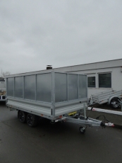 VEZEKO Juki 35.4 3Seitenkipp+ankippb. Transporter 4x2,1x1,35m+ Stahlblech-Aufsatz 3,5t