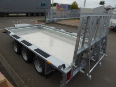 Ifor Williams GX 126 HD 3 Achsen RAMPE + ALUBODEN 366x184cm 3,5 t VORRAT