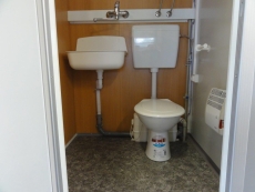 Bauwagen Mannschaftswagen MoBi 3201 + WC-Raum 313x217x212cm 1,35 t