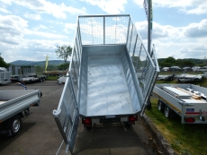 VEZEKO PROFI-MULDENKIPPER + Gitter 100cm ELEKTROPUMPE 260x152x35cm 2,7 t