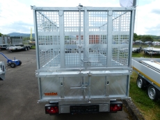 VEZEKO PROFI-MULDENKIPPER + Gitter 100cm ELEKTROPUMPE 260x152x35cm 2,7 t