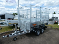 VEZEKO PROFI-MULDENKIPPER + Gitter 100cm ELEKTROPUMPE 260x152x35cm 2,7 t