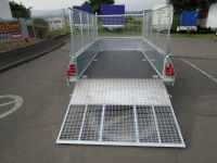 Ifor Williams GD 125 Rampe + Gitteraufsatz 373x158x40cm 2,7 t