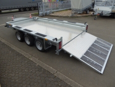 Ifor Williams GX 126 HD 3 Achsen RAMPE + ALUBODEN 366x184cm 3,5 t VORRAT