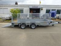 Ifor Williams GX 126 RAMPE + Gitteraufsatz + Zurrösen 366x184cm 3,5t