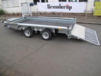 Ifor Williams GX 126 RAMPE + Gitteraufsatz + Zurrösen 366x184cm 3,5t