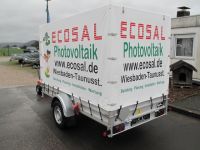 Beschriftung eines Koch -Anhängers im Maß 3000 x 1800 mm