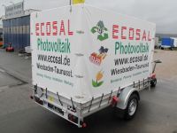 Beschriftung eines Koch -Anhängers im Maß 3000 x 1800 mm