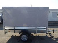 Brenderup 2260 Stahl 2,58x1,28m 750 kg + Hochplane 150 cm