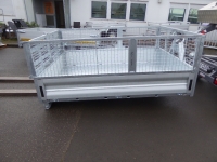 Pritsche mit Alu-Bordwnden fr Hakengert Konos Tandem 247x178x35cm