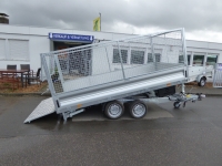 JuKi 35.3 KOMBI-3-Seitenkipper/Maschinentransporter Elektro-Handpumpe Stahlboden